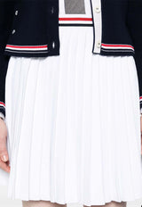 Thom Browne Pleated Mini Skirt White FKK139AY5502_100