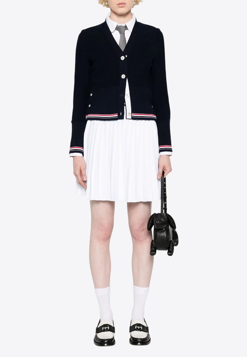 Thom Browne Pleated Mini Skirt White FKK139AY5502_100