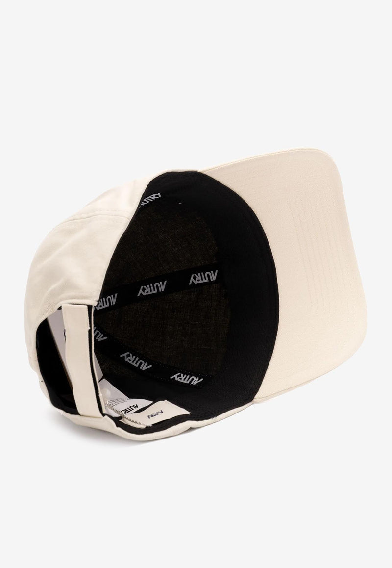 Autry Logo Embroidered Baseball Cap Beige ACPUC9_BS