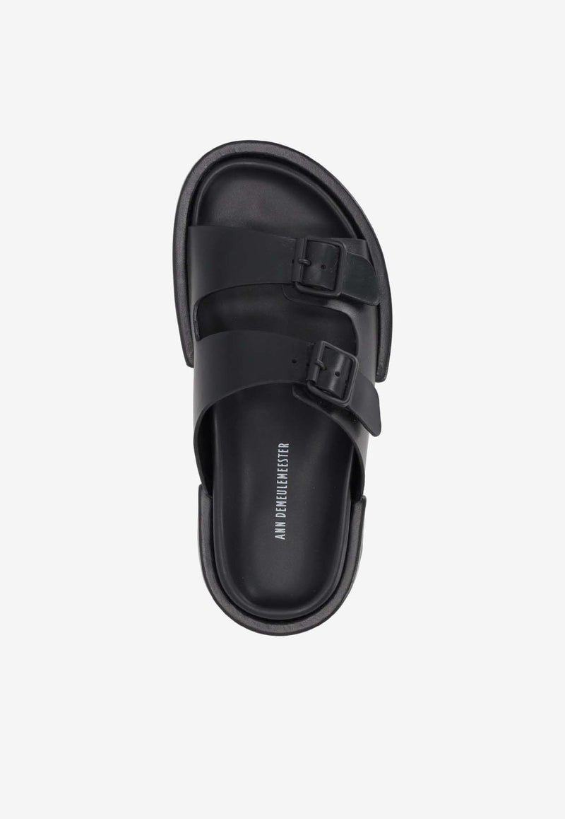 Ann Demeulemeester Henri Flat Sandals Black 2301WF71LT041_099