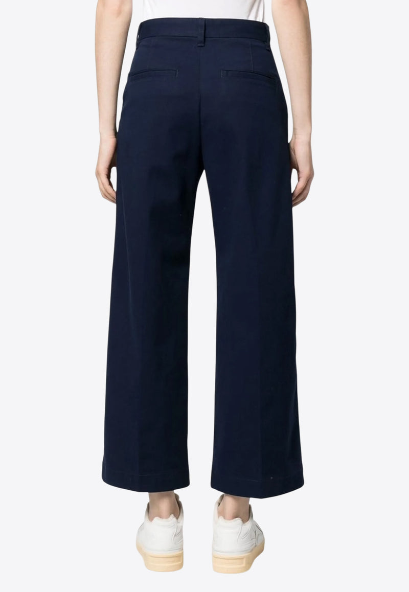 Ralph Lauren Cropped Wide-Leg Pants Navy 211873988004_410