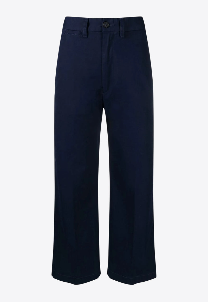 Ralph Lauren Cropped Wide-Leg Pants Navy 211873988004_410