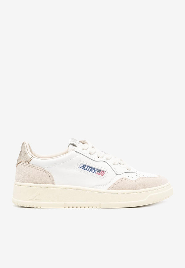 Autry Medalist Leather Low-Top Sneakers White AULWLS_75