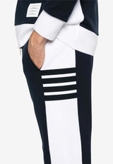 Thom Browne 4-bar Stripes Mid-Rise Track Pants Navy MJQ213A03037_415