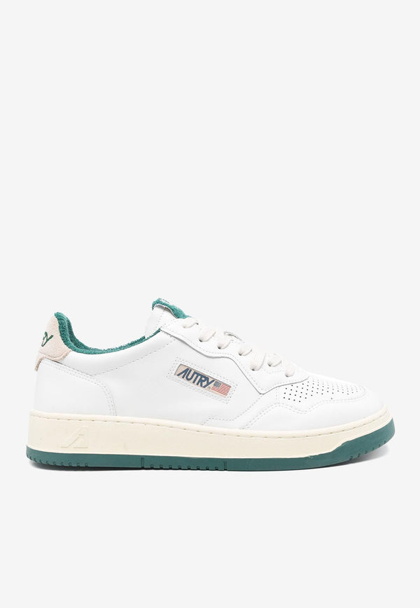 Autry Medalist Leather Low-Top Sneakers White AULMVS_06