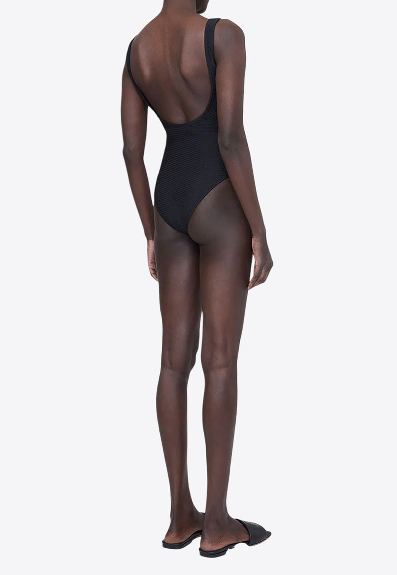 Anine Bing Jace One-Piece Swimsuit  Black A110107_007