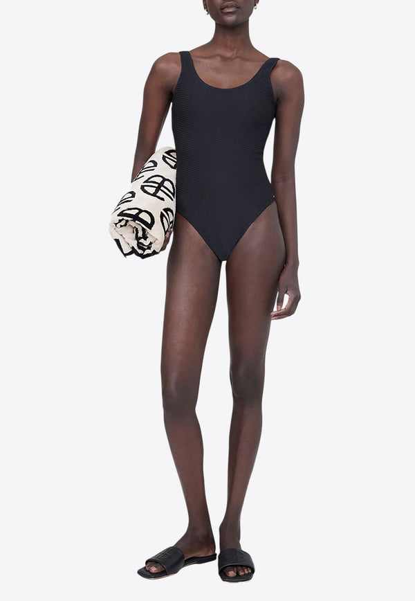 Anine Bing Jace One-Piece Swimsuit  Black A110107_007