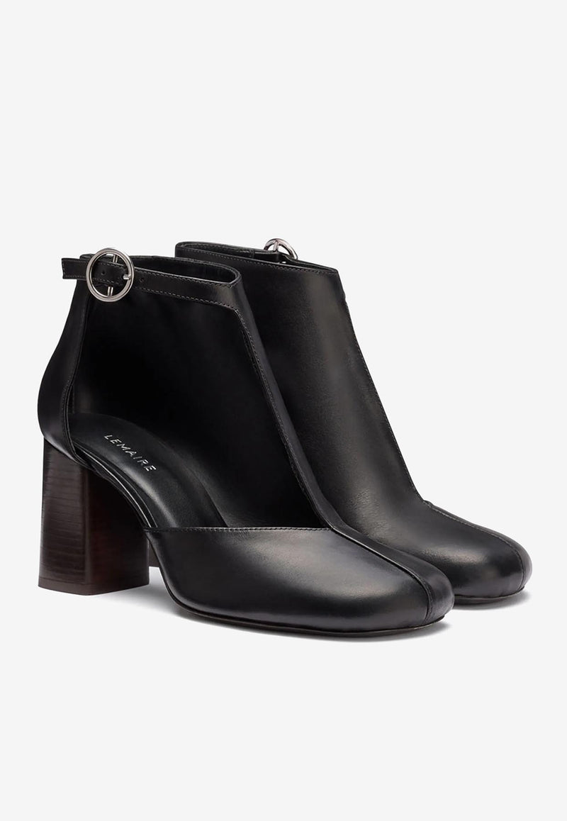 Lemaire 80 Cut-Out Ankle Boots Black FO0171LL0078_BK999