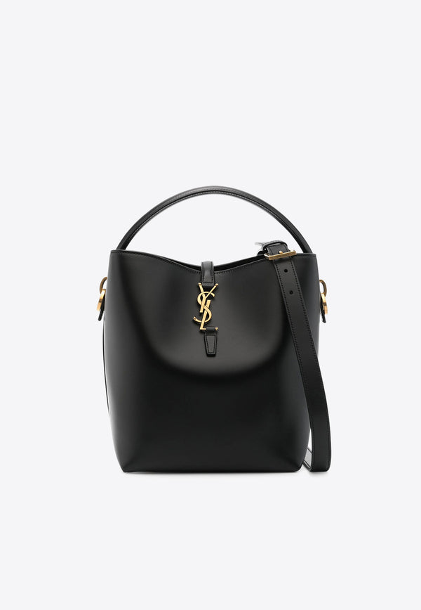 Saint Laurent Le 37 Bucket Bag in Calf Leather Black 7428282R20W_1000