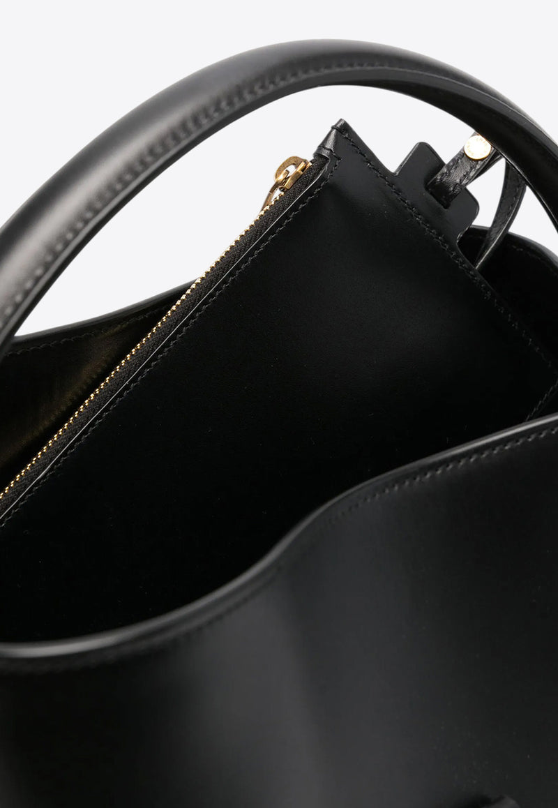 Saint Laurent Le 37 Bucket Bag in Calf Leather Black 7428282R20W_1000