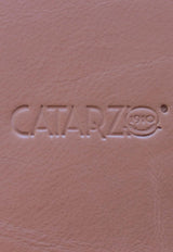 La Rose Raffia and Leather Trim Vase Beige P22CAT_97