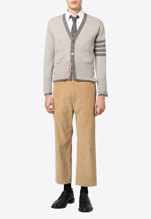 Thom Browne Corduroy Cropped Pants with Signature-Tab Camel MTU320UF0220_250
