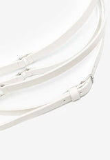 Ann Demeulemeester Kepa Leather Triple Belt White B0012593LT128_002