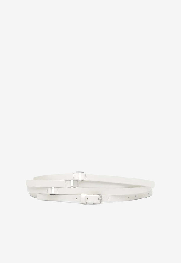 Ann Demeulemeester Kepa Leather Triple Belt White B0012593LT128_002