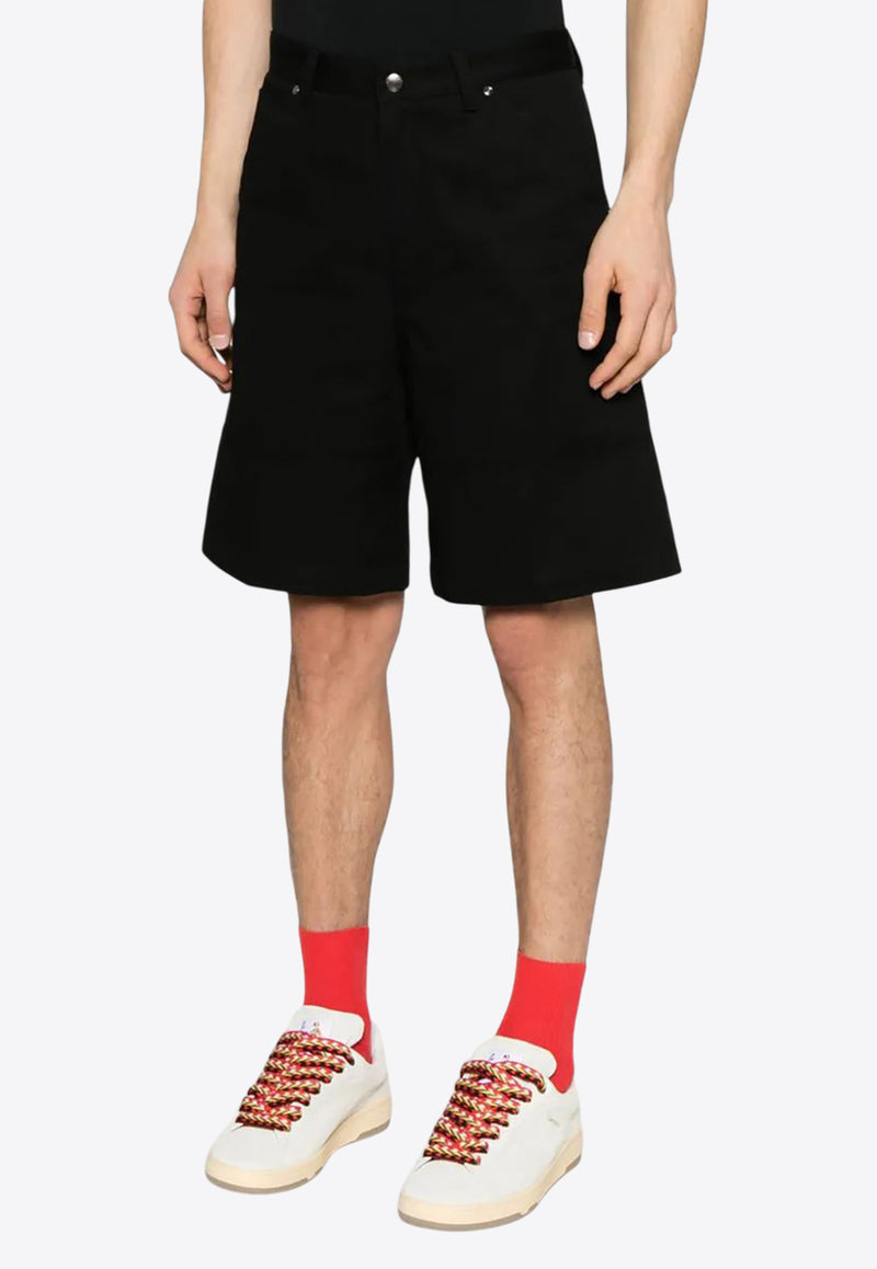 Moncler Logo Patch Cargo Shorts Black K10912B00008M6724_999