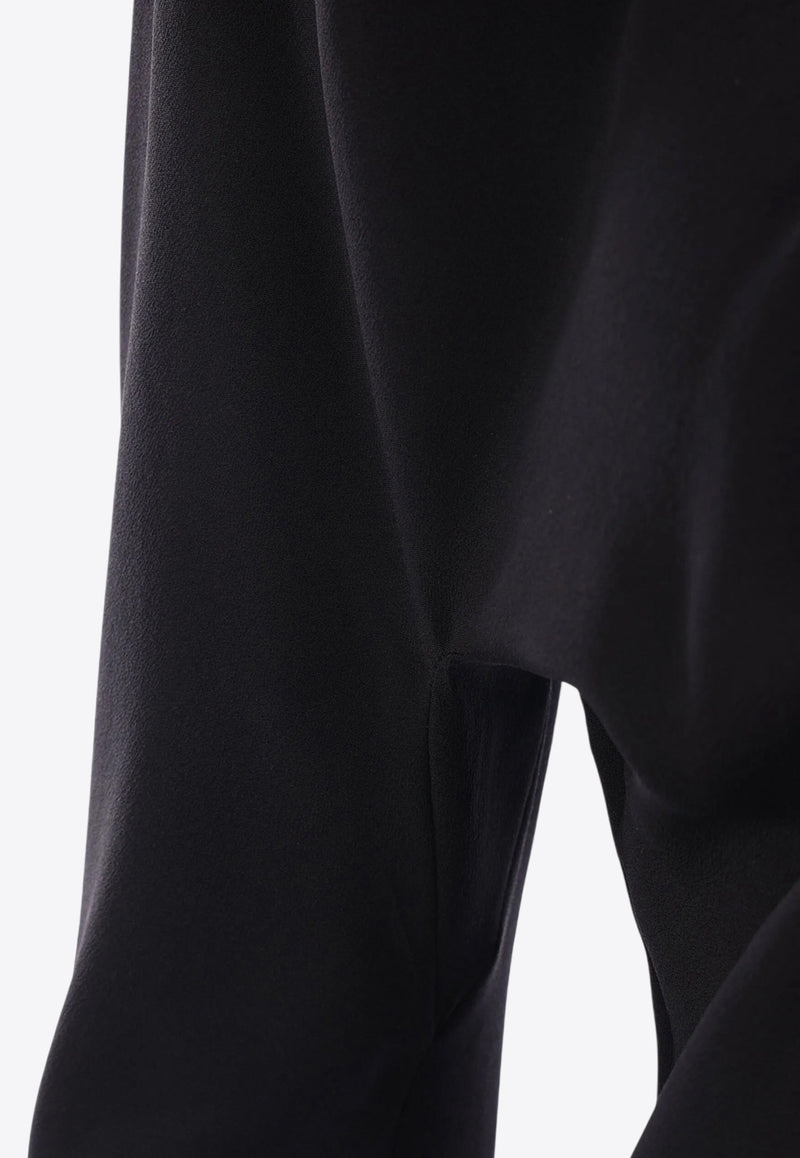 Saint Laurent V-neck Crepe De Chine Blouse Black 820520Y100W_1000