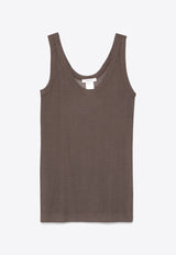 Lemaire Seamless Ribbed Tank Top Brown TO1156LK1017_BR449