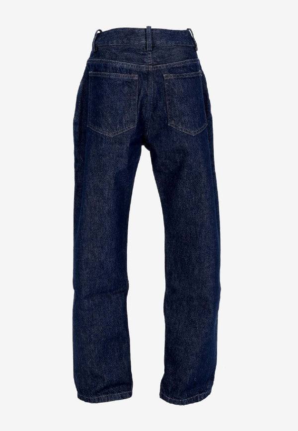 Ann Demeulemeester Herme Slim Jeans with Grosgrain Ribbon Denim B0011430FA586_057