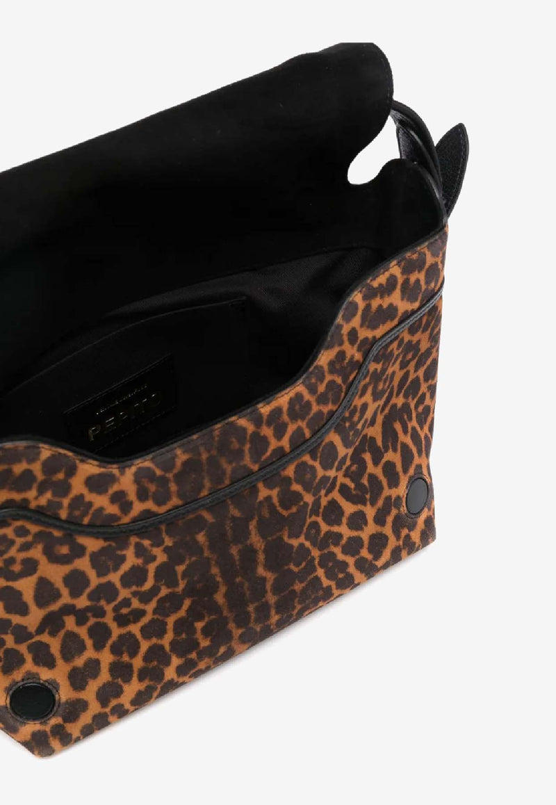 Jérôme Dreyfuss Medium Pepito Leopard Print Crossbody Bag Brown 45PEPMCR_Imprimé Léopard Naturel