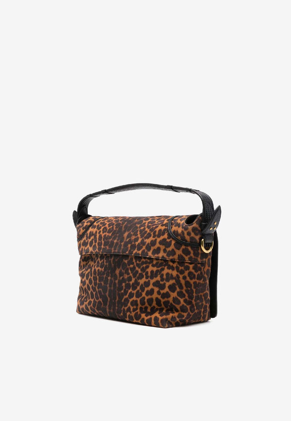 Jérôme Dreyfuss Medium Pepito Leopard Print Crossbody Bag Brown 45PEPMCR_Imprimé Léopard Naturel
