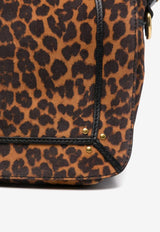 Jérôme Dreyfuss Medium Pepito Leopard Print Crossbody Bag Brown 45PEPMCR_Imprimé Léopard Naturel