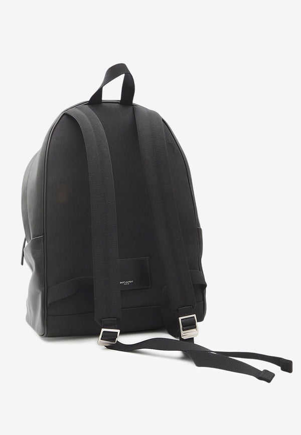 Saint Laurent City Leather Backpack Black 534967AAEJZ_1000