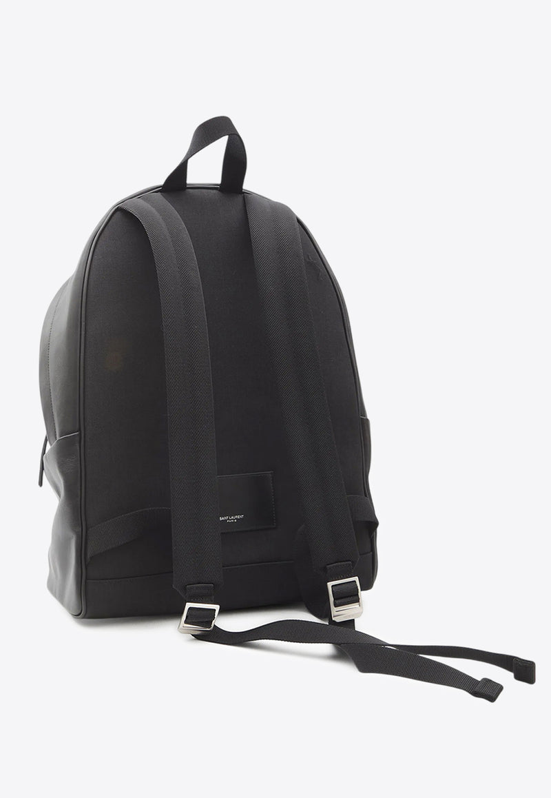 Saint Laurent City Leather Backpack Black 534967AAEJZ_1000