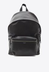 Saint Laurent City Leather Backpack Black 534967AAEJZ_1000