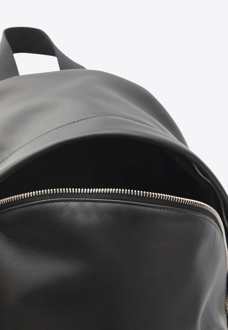 Saint Laurent City Leather Backpack Black 534967AAEJZ_1000