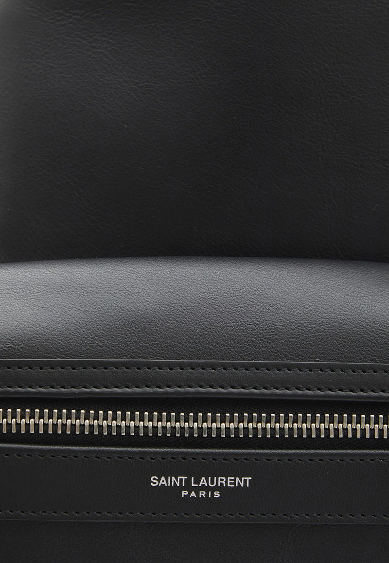 Saint Laurent City Leather Backpack Black 534967AAEJZ_1000
