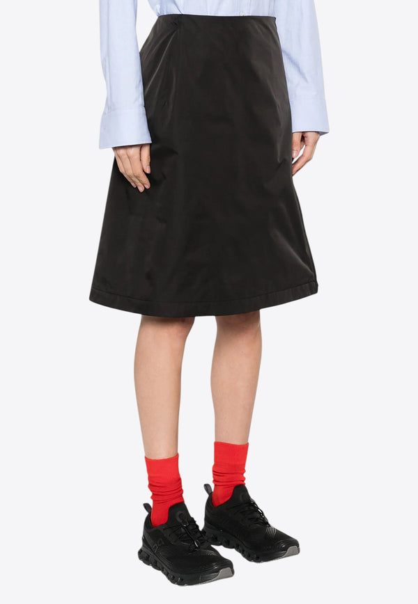 Moncler Logo Patch Zipped Skirt Black K10932D000225988K_999