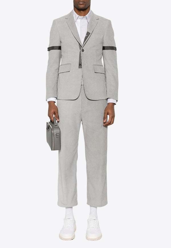 Thom Browne Mid-Rise Straight-Leg Pants Gray MTU320UF0220_055