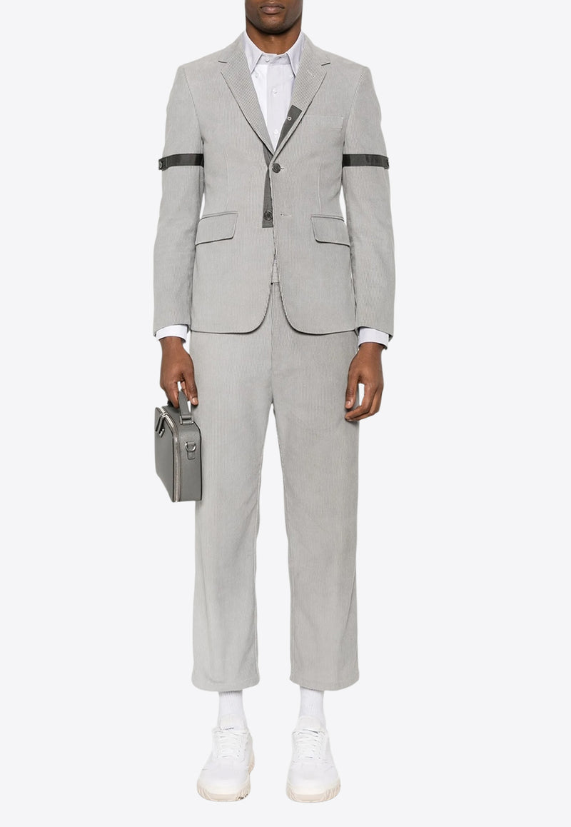 Thom Browne Mid-Rise Straight-Leg Pants Gray MTU320UF0220_055
