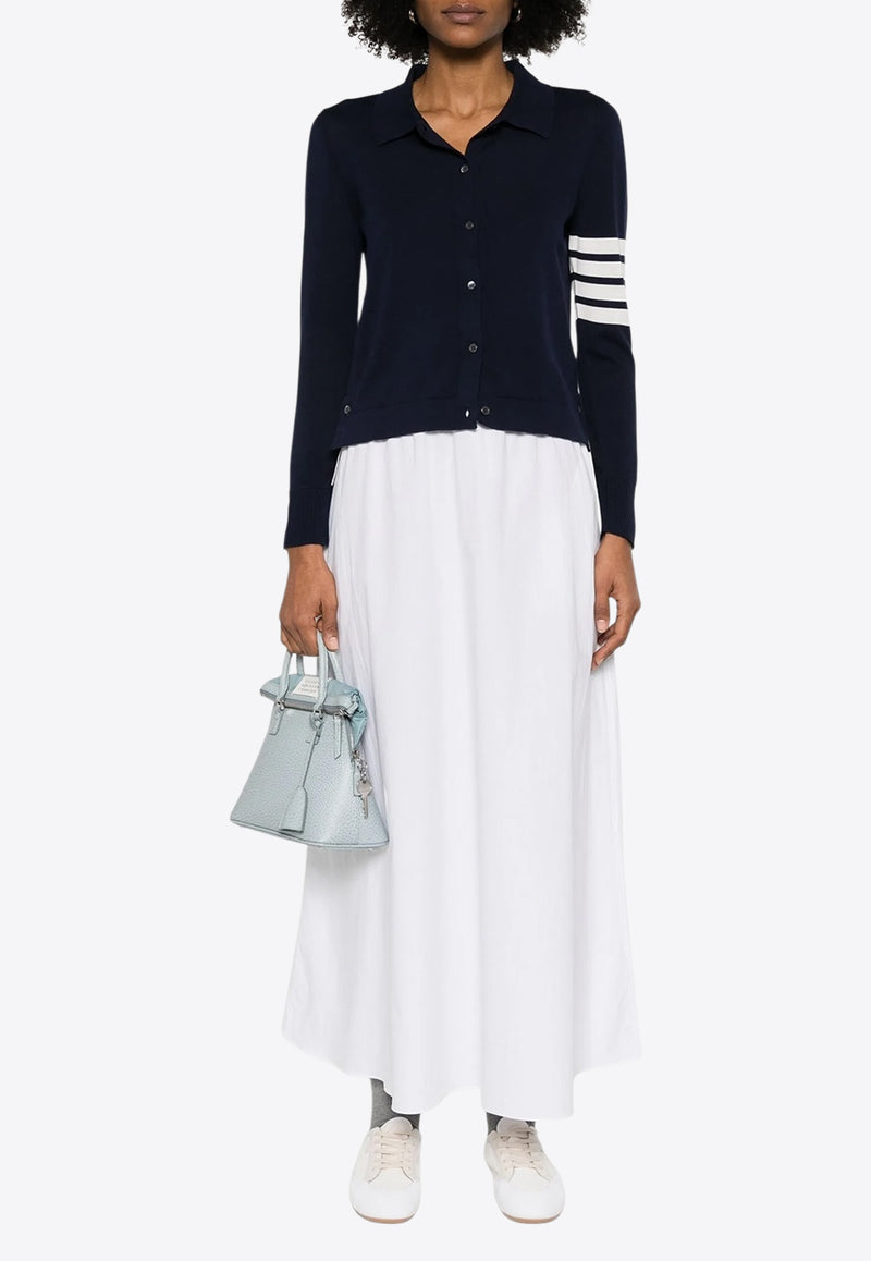 Thom Browne 4-bar Stripes Polo Cardigan Navy FKL003AY3036_415