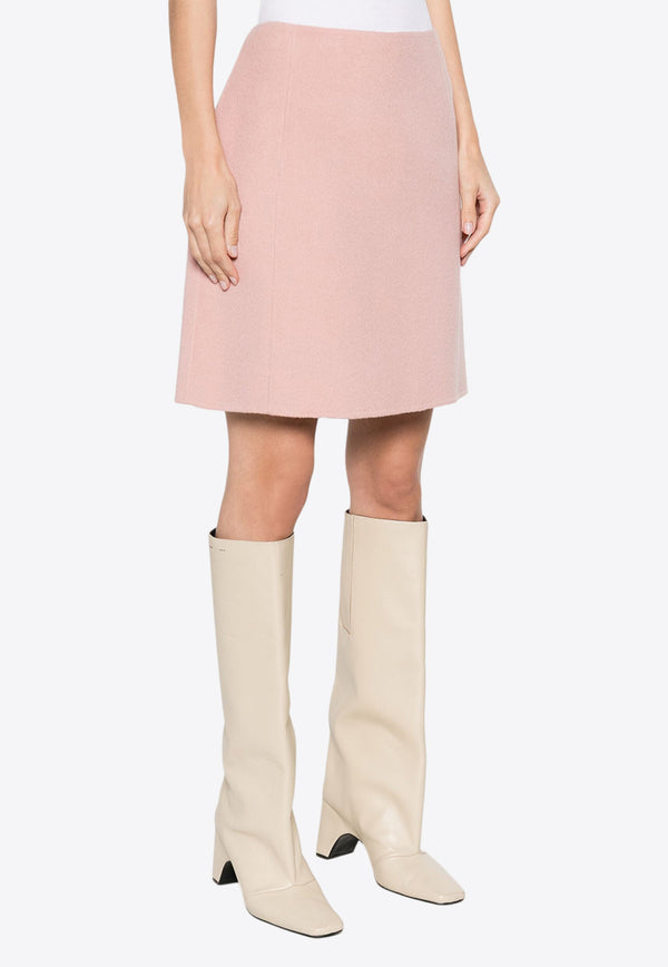 P.A.R.O.S.H Wool High-Waist Mini Skirt Pink D620970LEAK24_027