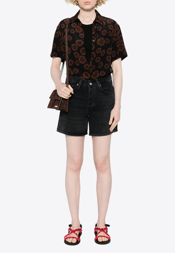 Agolde Rayne Ribbed Knit Tank Top  Black A73561260_BLK