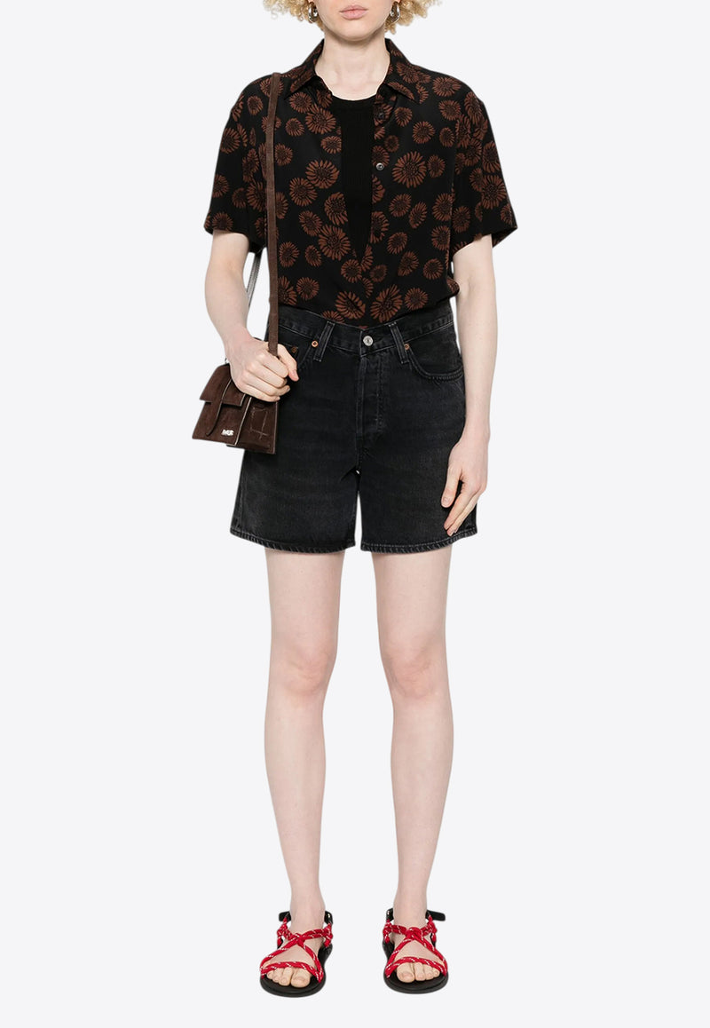 Agolde Rayne Ribbed Knit Tank Top  Black A73561260_BLK