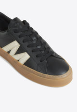 Moncler Monaco2 Low-Top Leather Sneakers Gray K109A4M00180M6071_P90