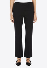 Max Mara Okra Satin Tailored Pants Black 2511131072600OKRA_003