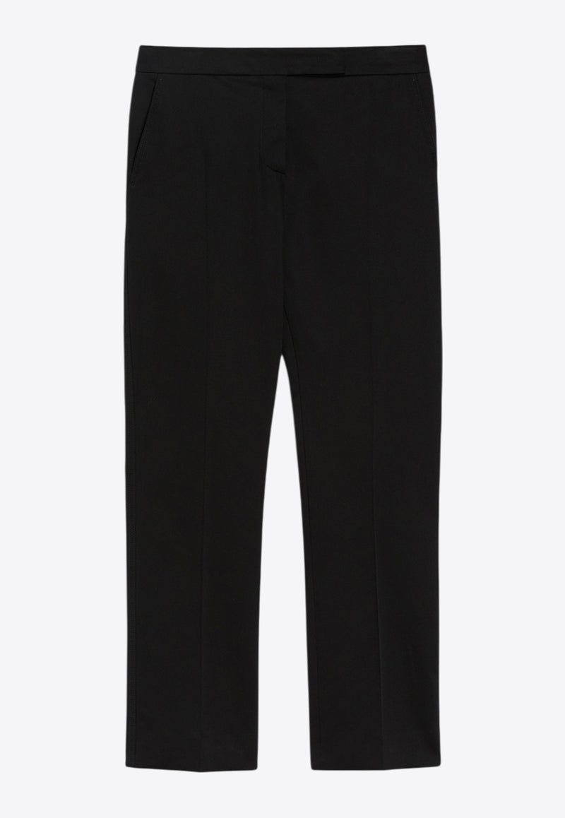 Max Mara Okra Satin Tailored Pants Black 2511131072600OKRA_003