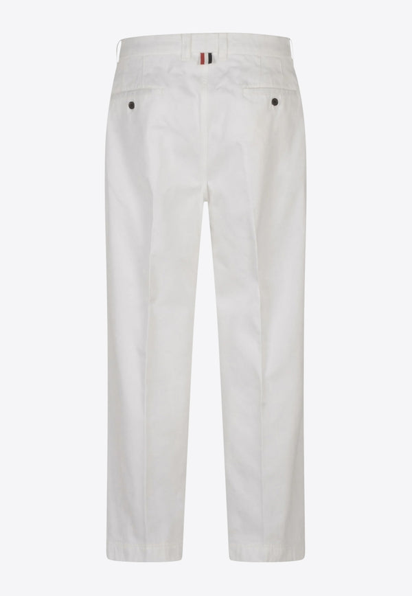 Thom Browne Tailored Straight-Leg Pants White MTU335WF0576_100