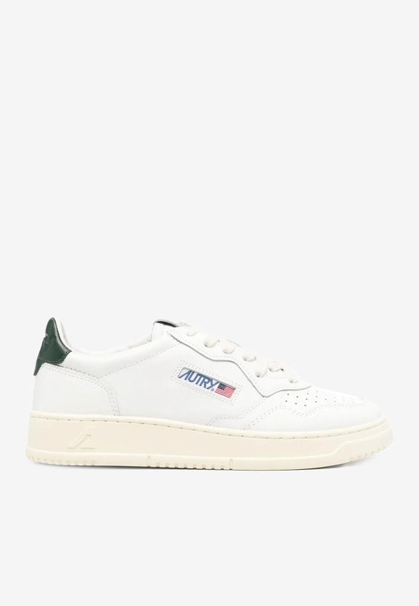 Autry Medalist Leather Low-Top Sneakers White AULMLL_47