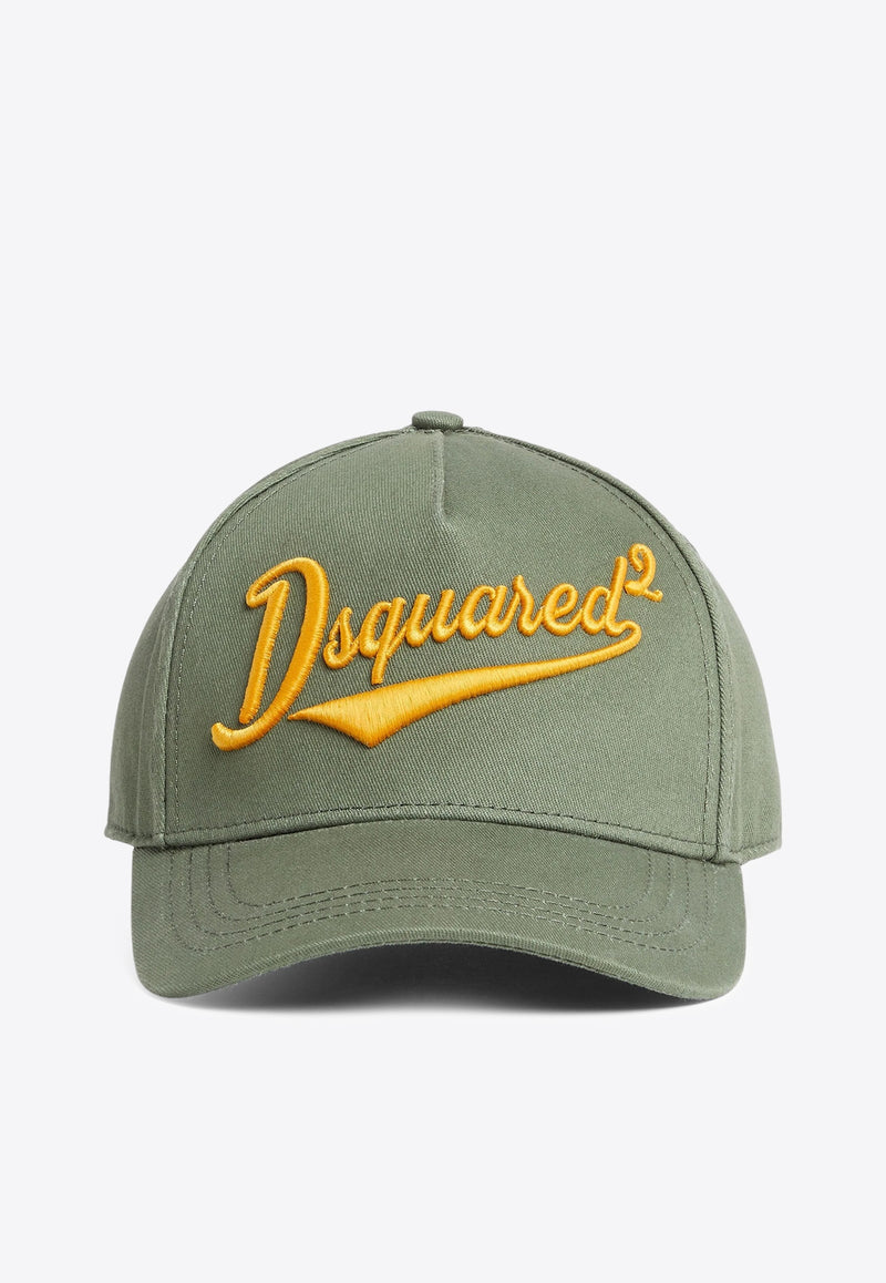Dsquared2 Logo Embroidered Baseball Cap Green BCM088105C00001_M1845