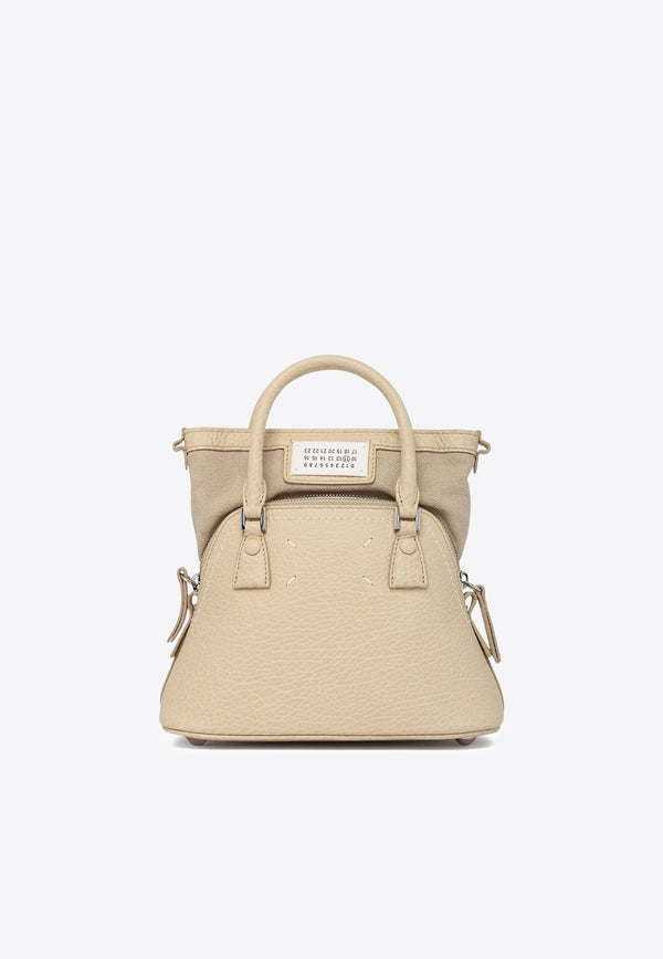 Maison Margiela 5AC Leather Top Handle Bag Beige S56WG0081P4455_T2019