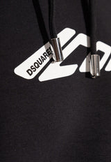 Dsquared2 Icon Print Drawstring Hoodie Black S80GU0106D25007_900