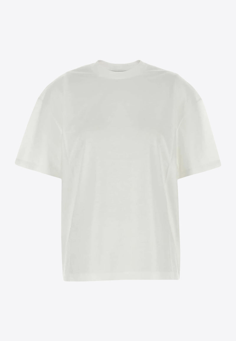 Prada Triangle Logo Oversized T-shirt White 3556BSOOO11CD_F0009