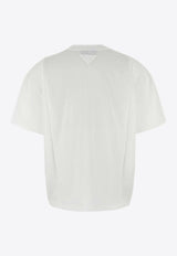 Prada Triangle Logo Oversized T-shirt White 3556BSOOO11CD_F0009