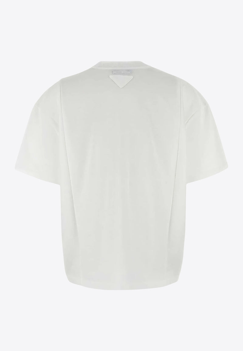 Prada Triangle Logo Oversized T-shirt White 3556BSOOO11CD_F0009