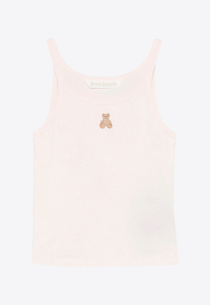 Palm Angels Mini Bear Tank Top Powder PWAD076S25JER001_3C60