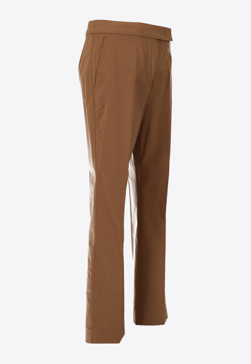 Max Mara Okra Satin Tailored Pants Caramel 2511131072600OKRA_070